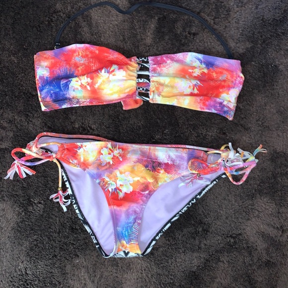 Raisins Other - Multicolored bikini w/ strings dangling on butt